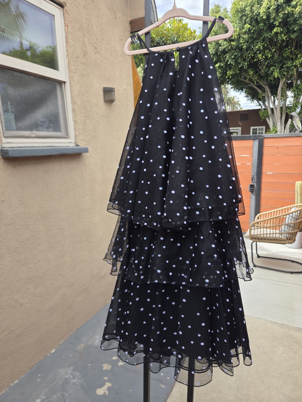 Kate Spade Polka Dot Tiered Black Cocktail Dress (Small) - Picture 2 of 5